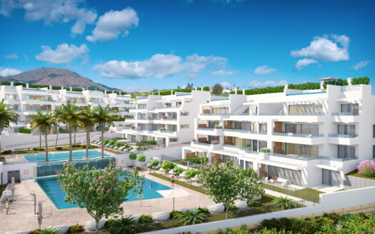 Apartments under construction with near Estepona town