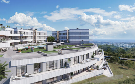 A1572 Moderno complejo residencial en construcción cerca de la ciudad de Estepona