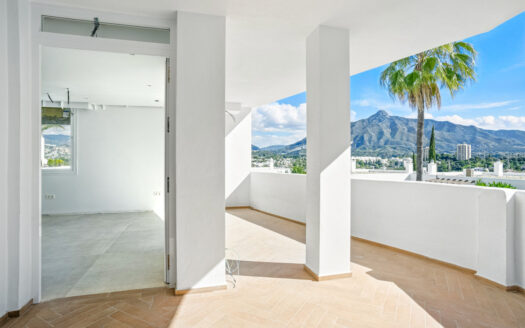 Elegante Wohnung in Nueva Andalucía mit Bergblick und Terrasse