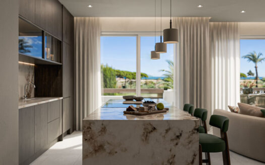 Moderne Wohnung mit Terrasse in Reserva de Los Monteros, Marbella