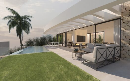 Luxuriöse Villa mit Panoramablick in Mijas Pueblo an der Costa del Sol