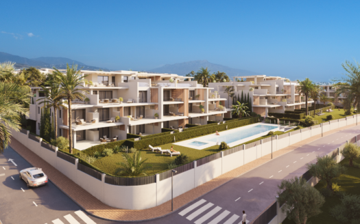 Exklusive Erdgeschosswohnung mit Meerblick an der New Golden Mile