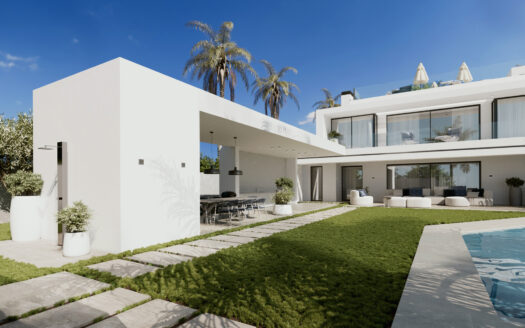 Elegante Villa mit Meerblick in Marbella an der Goldenen Meile