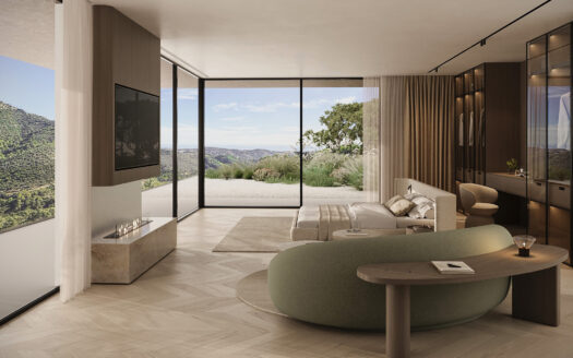 Exclusive development located within the private and secure community of Montemayor, in Benahavís. Set on a 4,762 m² plot and with an impressive built area of 1,840 m², this contemporary residence has been designed to offer exceptional quality, comfort, and privacy.The villa features 6 bedrooms, 6 bathrooms, and 3 guest toilets, distributed across bright open spaces that seamlessly connect interior living with expansive outdoor areas. Large glass openings frame panoramic views, while premium finishes and meticulous detailing contribute to a serene and sophisticated atmosphere. A residence where architectural quality, refined comfort and a privileged natural setting come together to offer an exceptional place to live.Interior can be made in accordance with clients wishes.