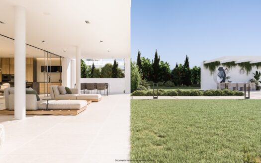 Luxuriöse Villa direkt am Strand in Marbella mit Meerblick
