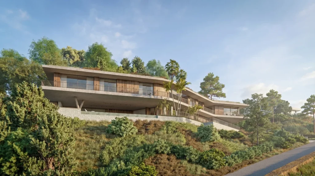 Moderne Neubau-Villa mit Panorama-Meerblick