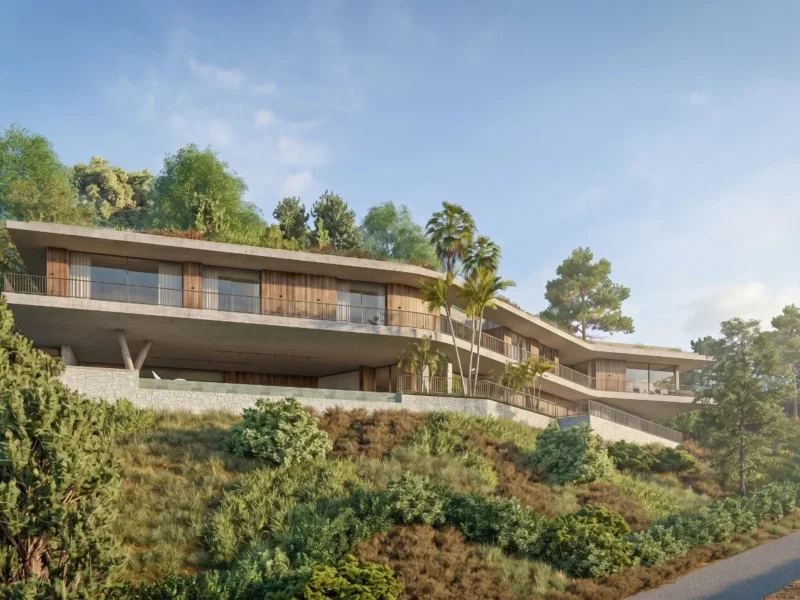 Moderne Neubau-Villa mit Panorama-Meerblick