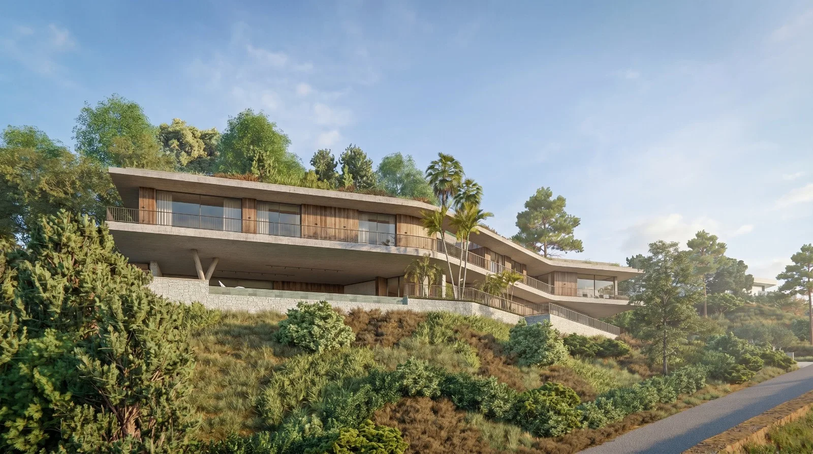 Moderne Neubau-Villa mit Panorama-Meerblick
