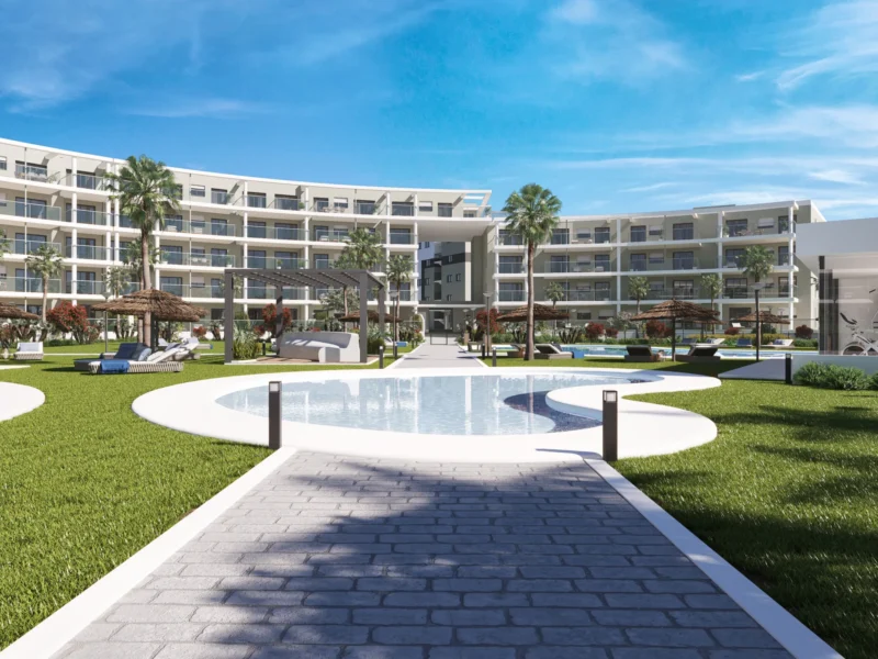 Moderne Meerblickwohnungen in Manilva an der Costa del Sol