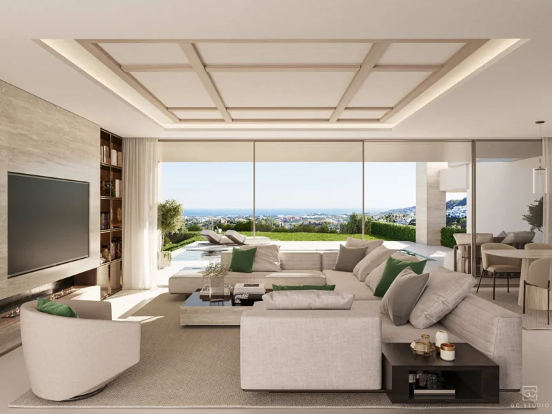 Elegante Residenz mit Meerblick in Marbella La Quinta
