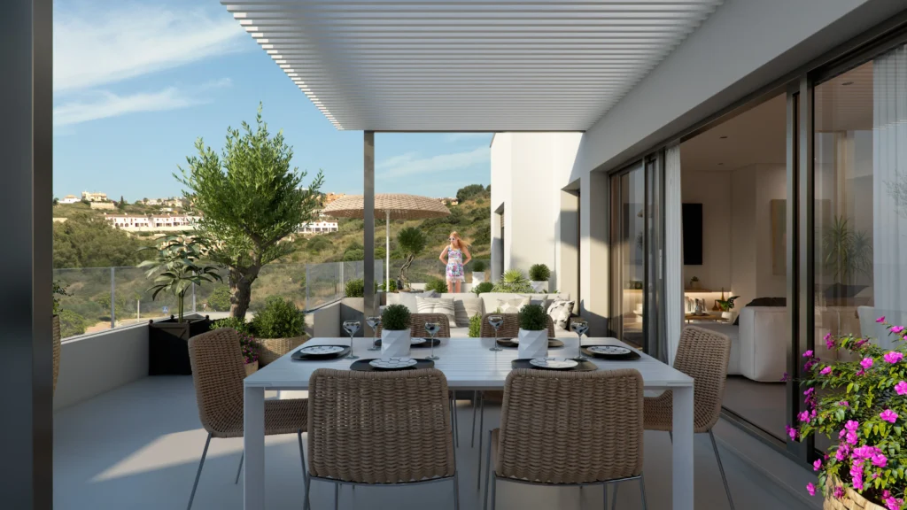 Elegante Penthouse-Wohnung mit Meerblick bei Estepona