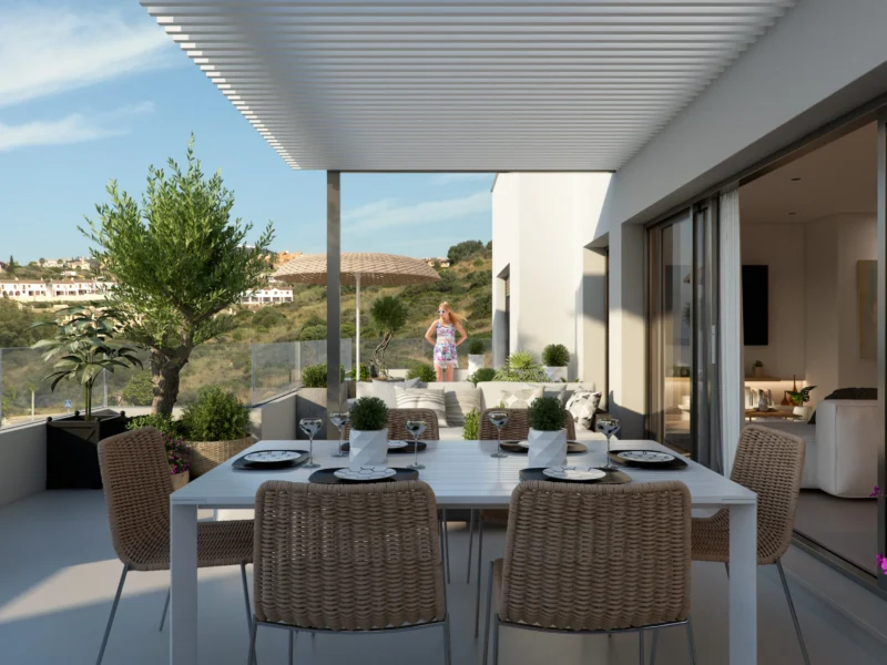 Elegante Penthouse-Wohnung mit Meerblick bei Estepona