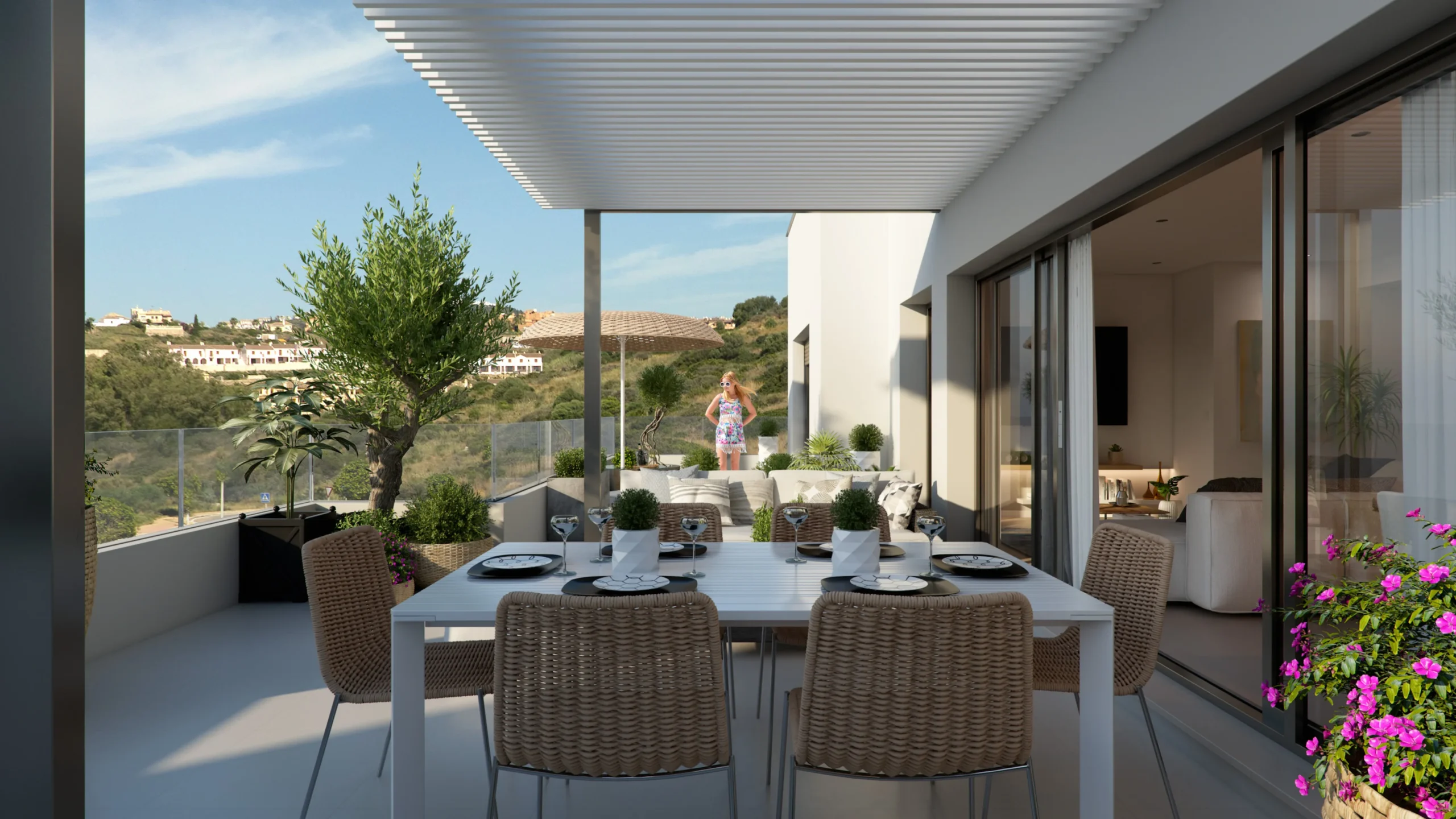 Elegante Penthouse-Wohnung mit Meerblick bei Estepona