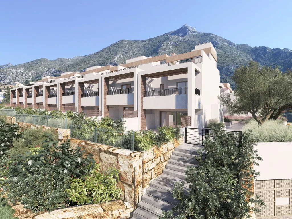 Elegante Doppelhaushälften in Marbella – Panoramablick inklusive