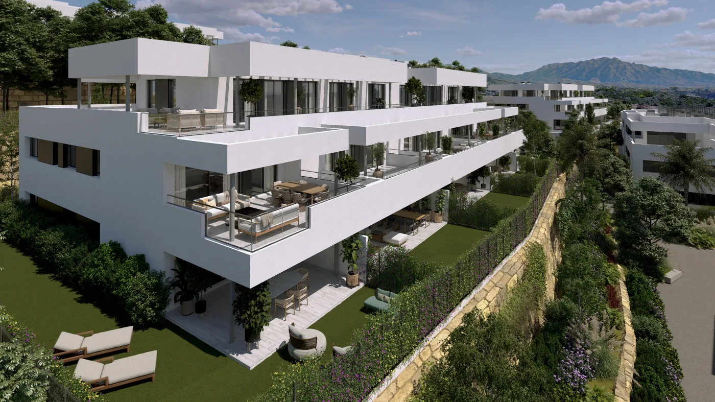 Moderne Apartments mit Panoramablick in Casares an der Costa del Sol