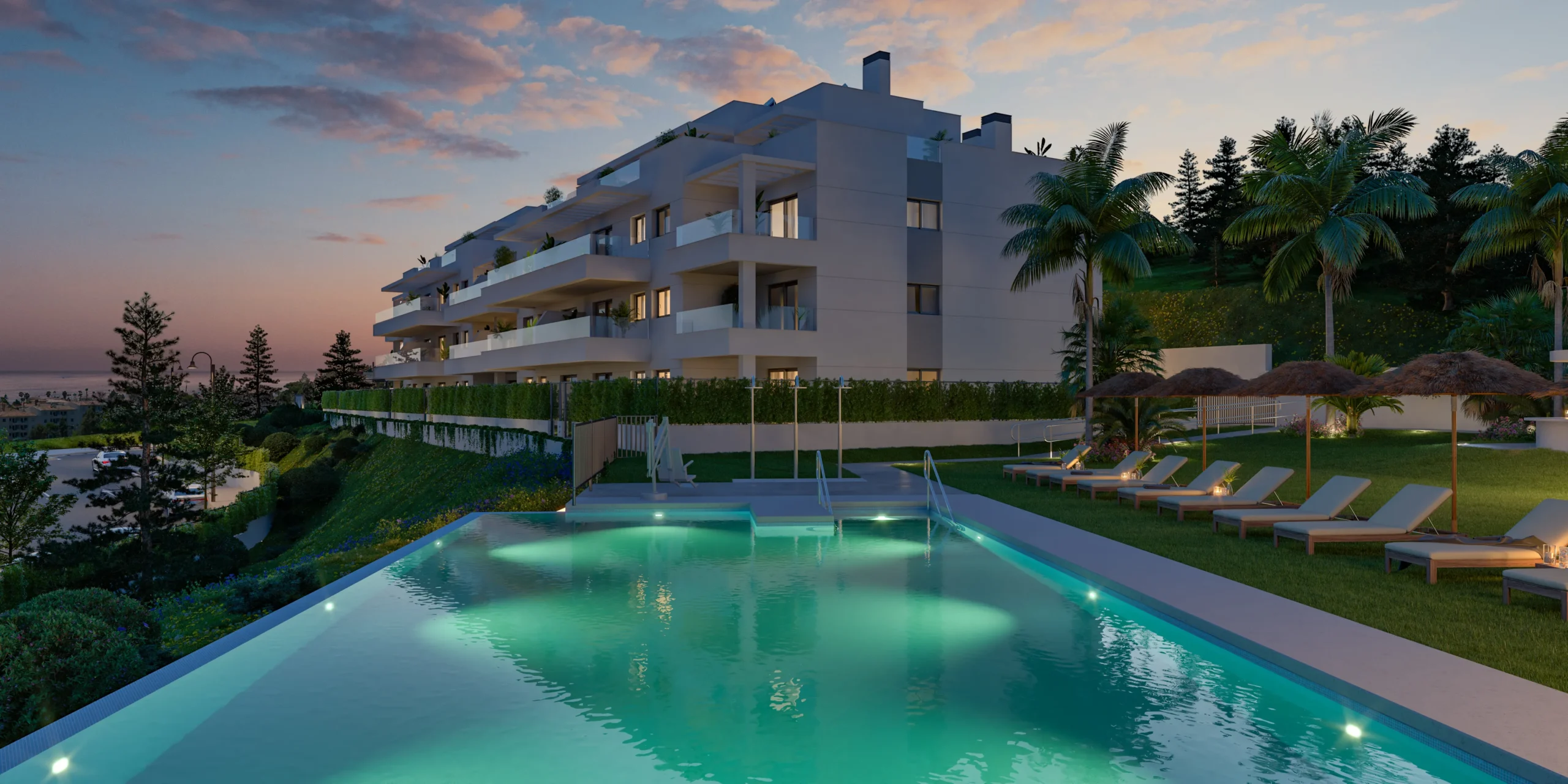 Moderne Wohnungen mit Meerblick in Marbella an der Costa del Sol