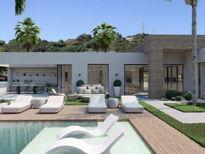 Elegante Designer-Villa mit Panoramablick in Marbella