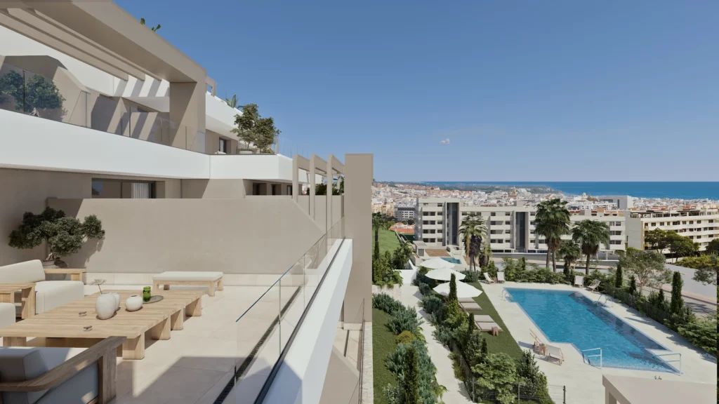 Elegantes Apartment mit Meerblick in Estepona an der Costa del Sol