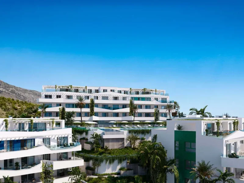 Elegante Gartenwohnungen in Mijas mit Panoramablick