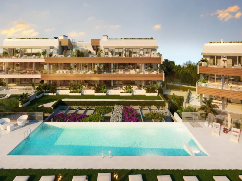 Moderne Apartments mit atemberaubendem Meerblick in Marbella
