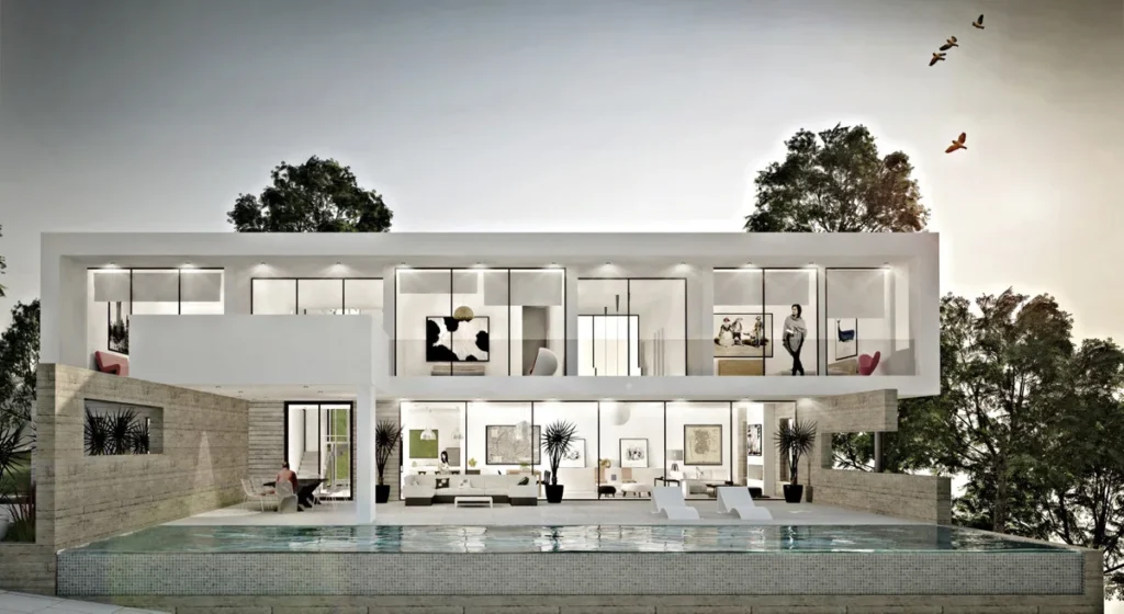 Moderne Villa mit Meerblick in La Mairena, Marbella