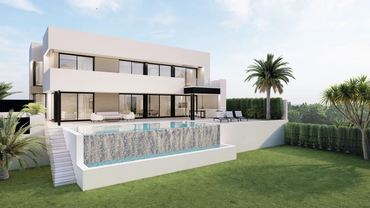 Moderne Villa mit Panoramablick in Marbella an der Costa del Sol