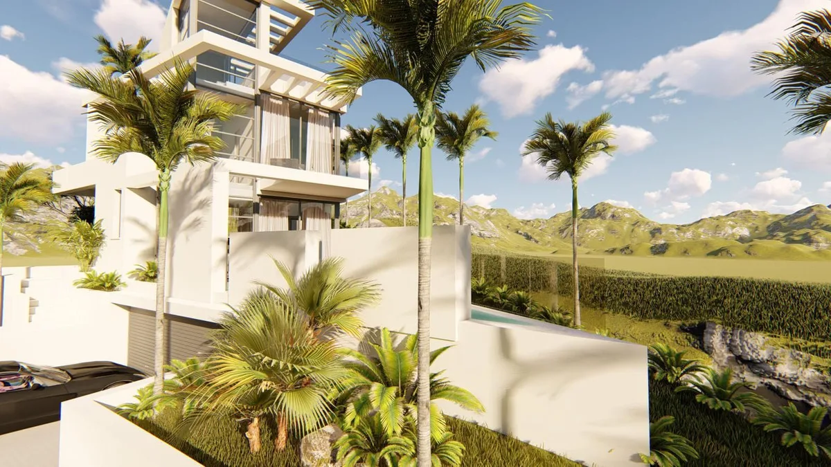 Moderne Villa mit Panoramablick in Marbella an der Costa del Sol