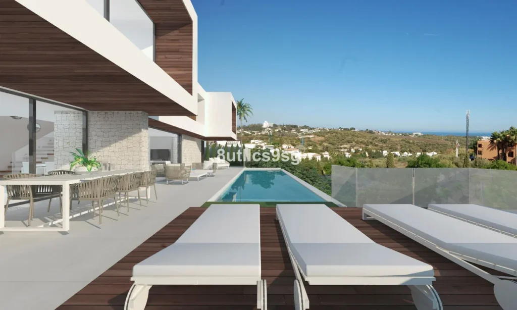Moderne Villa mit traumhaftem Meerblick in Los Flamingos, Benahavís