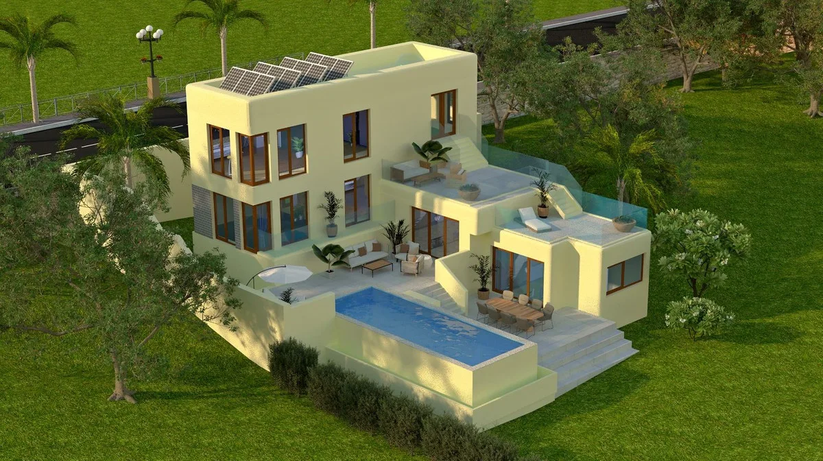 Moderne Golfvilla in Estepona mit atemberaubendem Blick