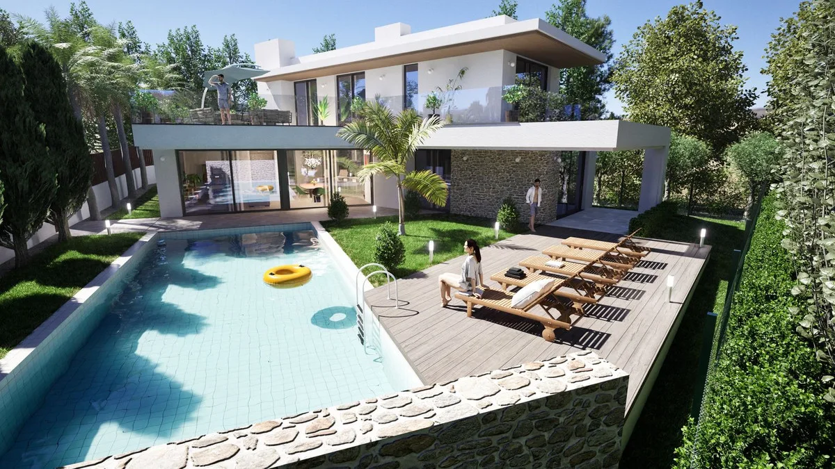 Moderne Villa mit Meerblick in Los Olivos, Cabopino