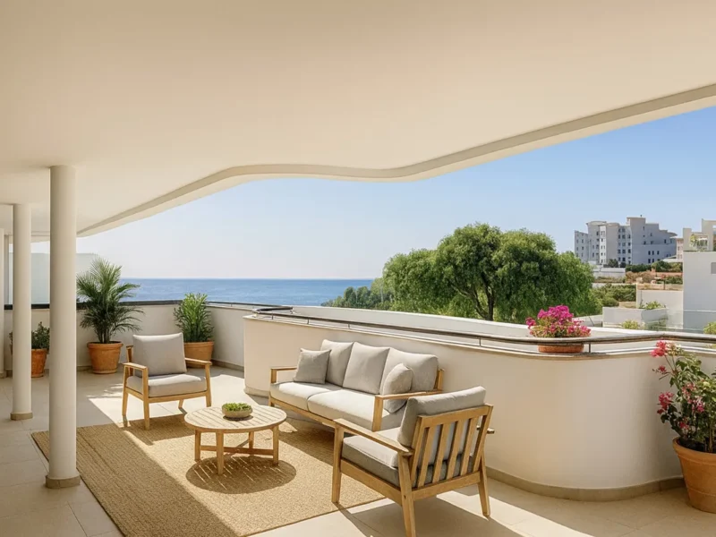 Elegantes Erdgeschosswohnung in Estepona mit Meerblick