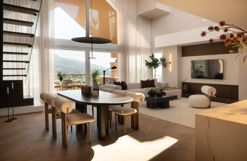 Elegantes Penthouse mit Blick auf das Meer in Marbella