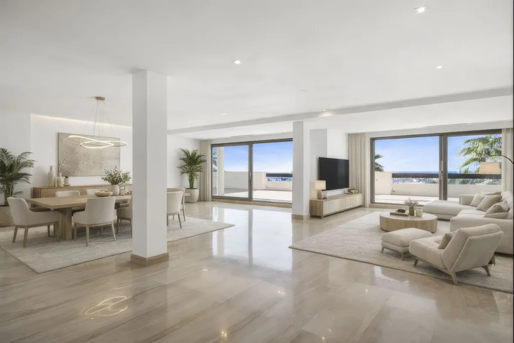 Elegante Wohnung mit Meerblick in Benahavis, Costa del Sol