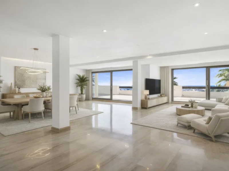 Elegante Wohnung mit Meerblick in Benahavis, Costa del Sol