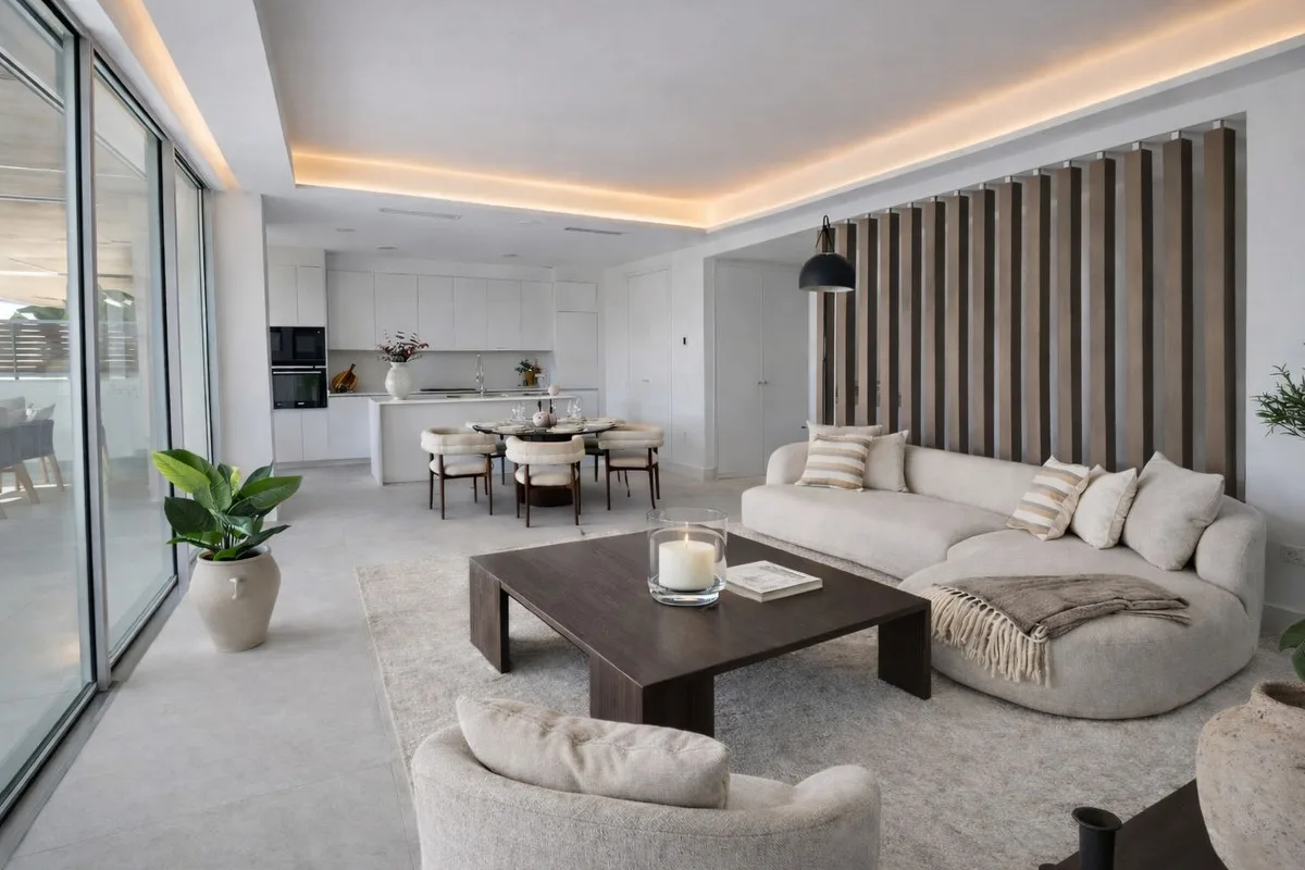 Moderne Duplexwohnung mit Garten in Marbella an der Costa del Sol