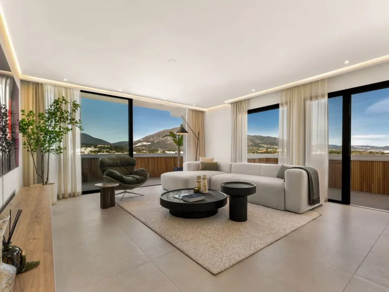 Elegantes Apartment mit Meerblick in Nueva Andalucía, Costa del Sol