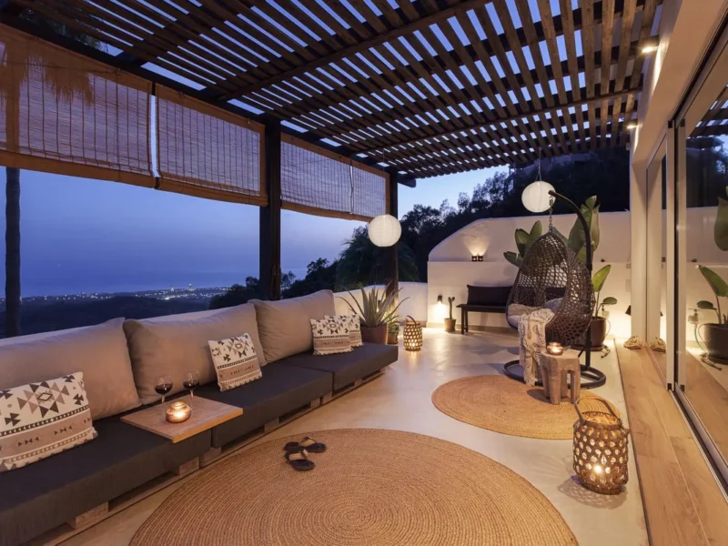 Elegante Wohnung mit Meerblick in La Mairena, Costa del Sol