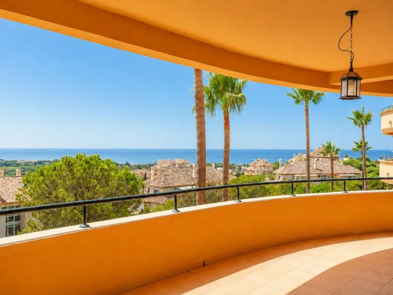 Elegantes Apartment mit Meerblick in Elviria, Costa del Sol