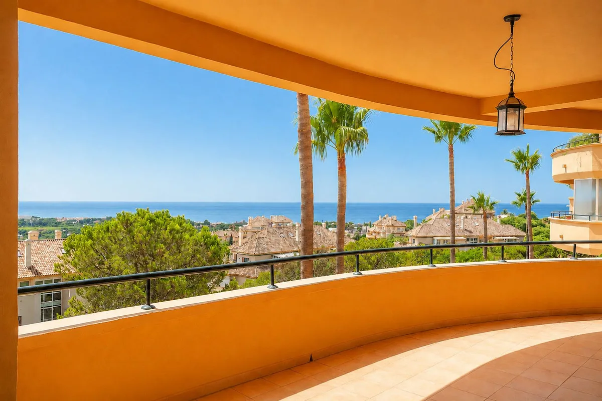 Elegantes Apartment mit Meerblick in Elviria, Costa del Sol