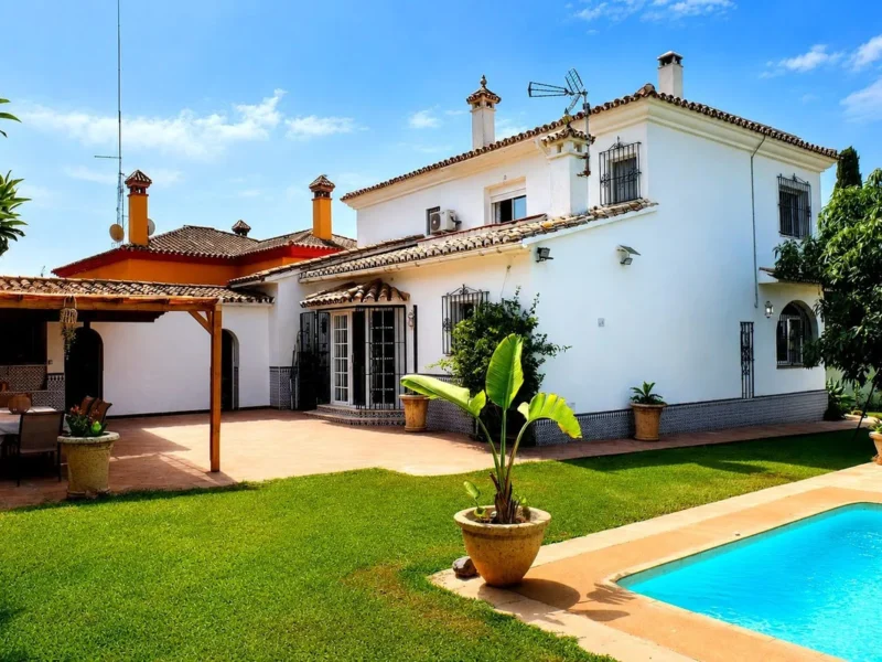 Elegante Villa in Real Panorama nahe Marbella mit Traumgarten