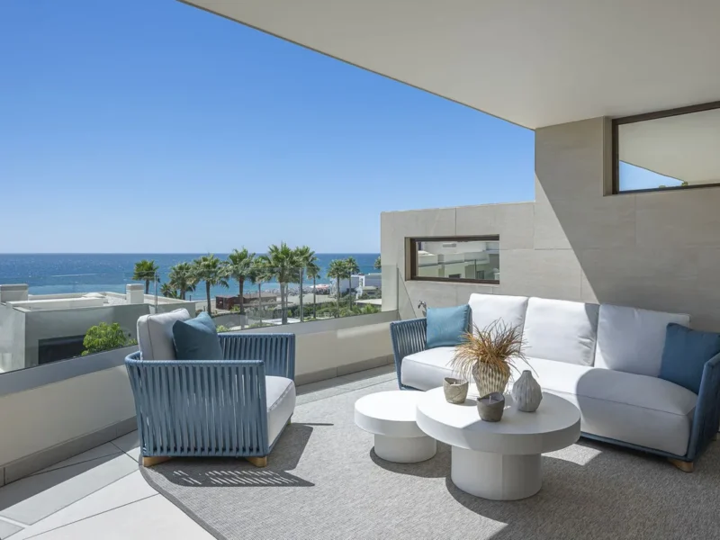 Elegantes Apartment mit Meerblick in Marbella an der Costa del Sol