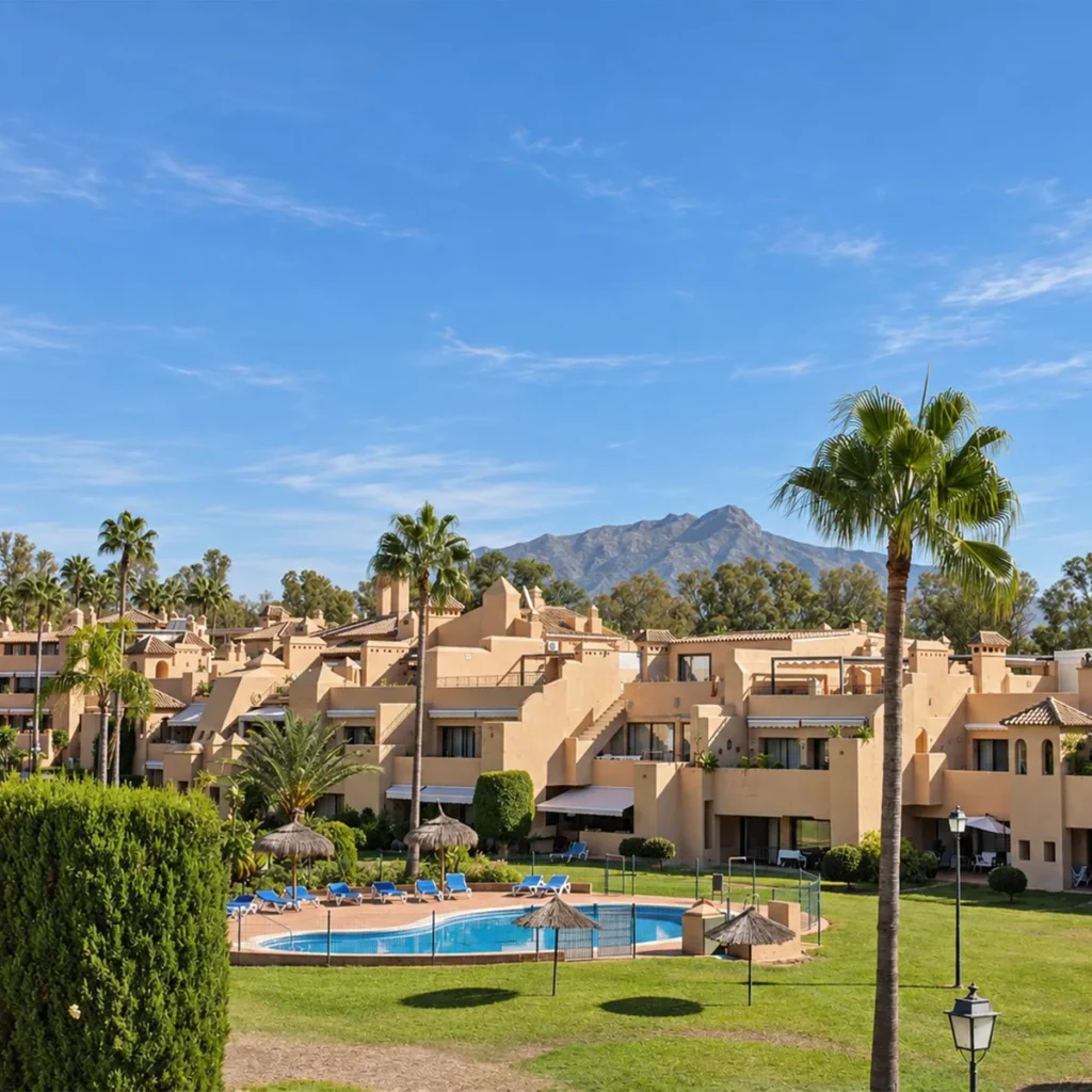 Elegantes Apartment in Cartuja del Golf, Estepona: Stil und Komfort
