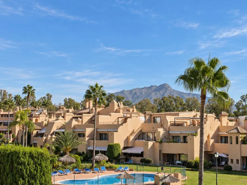 Elegantes Apartment in Cartuja del Golf, Estepona: Stil und Komfort