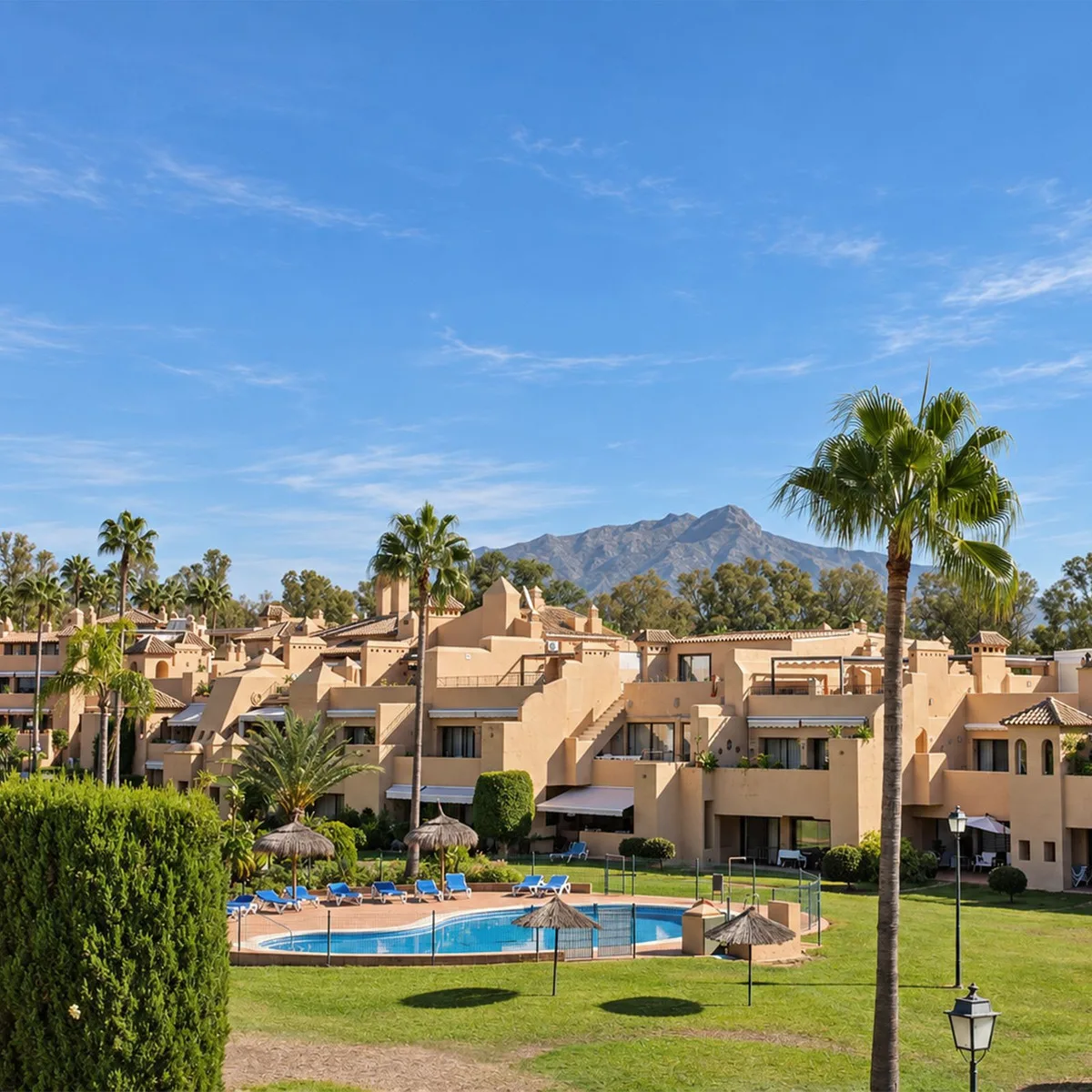 Elegantes Apartment in Cartuja del Golf, Estepona: Stil und Komfort