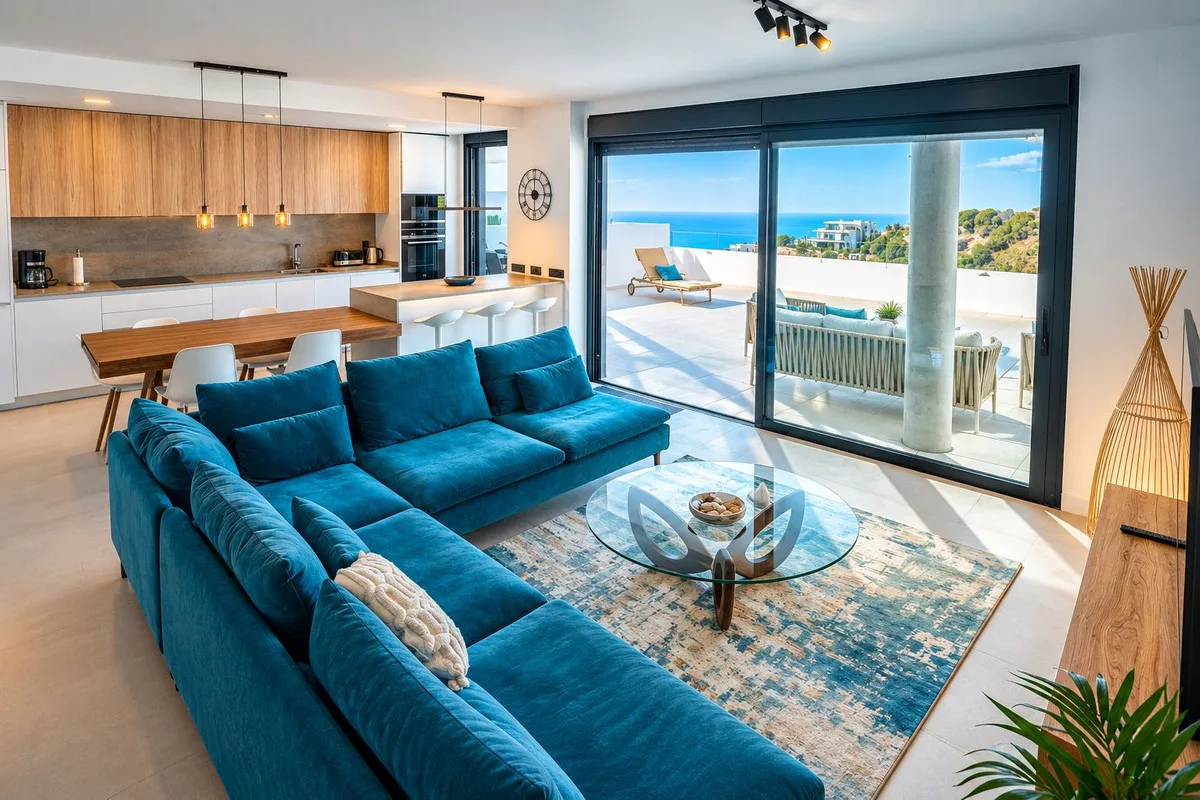 Elegante Wohnung in Marbella mit atemberaubendem Meerblick