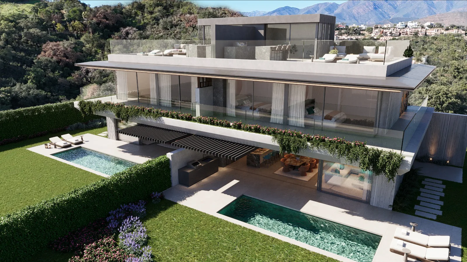 Elegante Doppelhaushälfte in La Mairena mit Golfblick