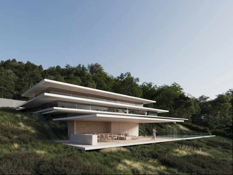 Elegante Villa mit Blick auf den Golfplatz in Sotogrande