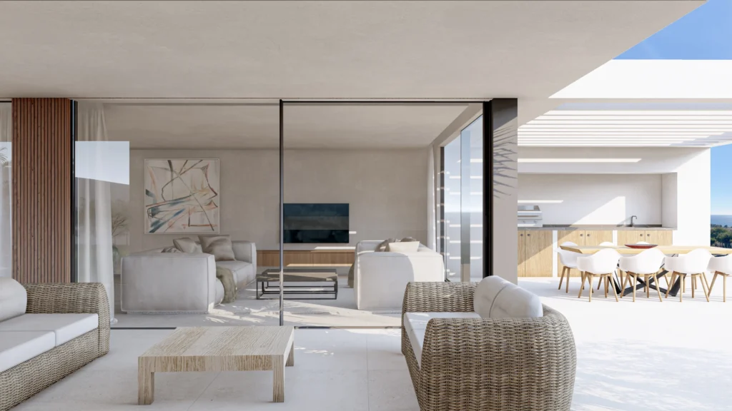 Moderne Villa mit Panoramablick in Manilva, Costa del Sol