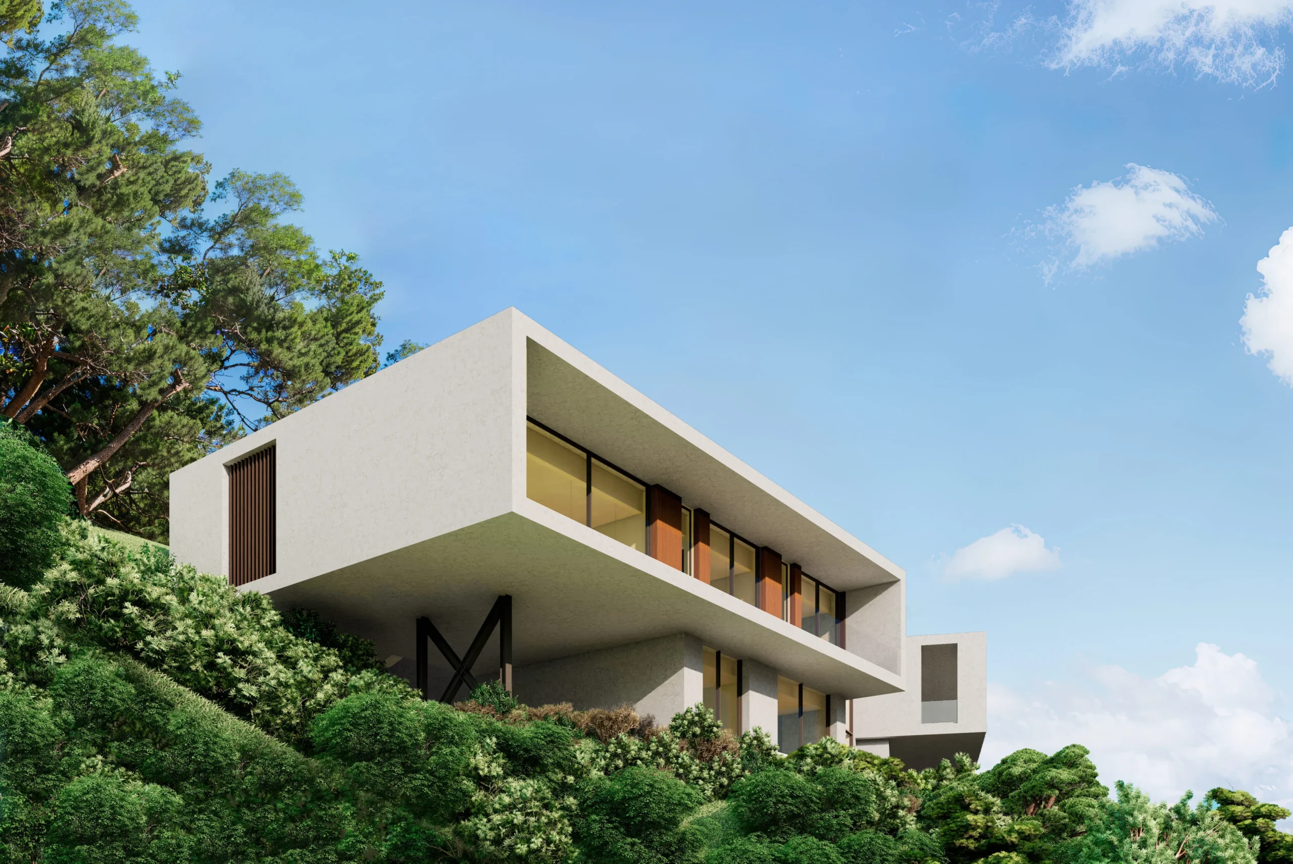 Moderne Zweifamilienvilla mit Panoramablick in Marbella