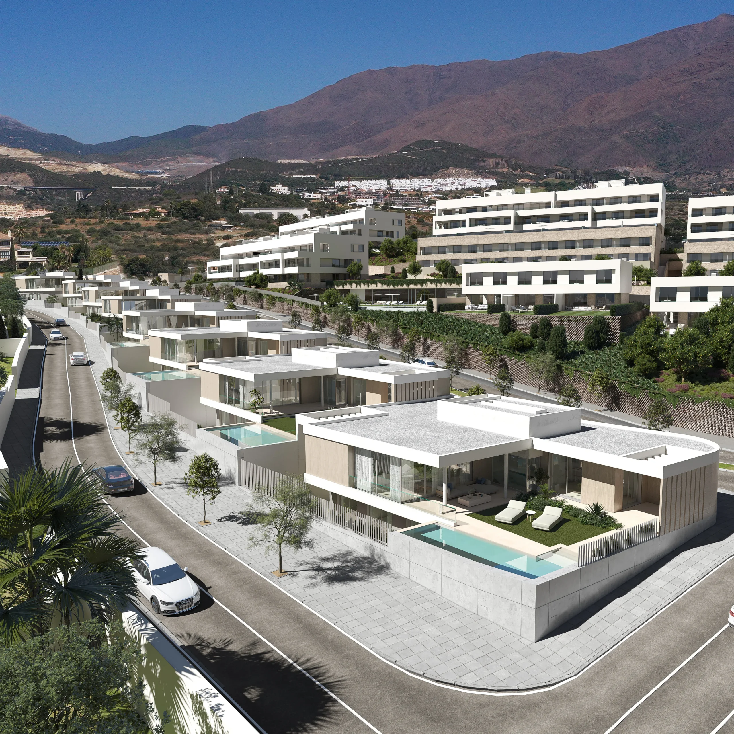 Elegante Villen mit Panoramablick in Marbella an der Costa del Sol